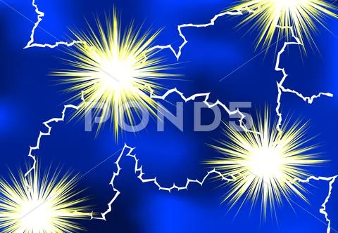 Electrical lightning Stock Illustration