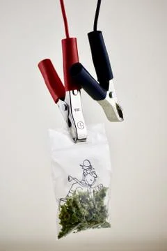 Electrical marijuana Foto stock