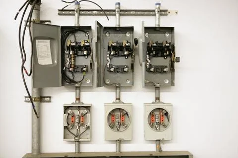 Electrical Meter Center Foto stock