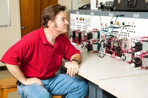 Electrical Motor Control Panel Stock Photos