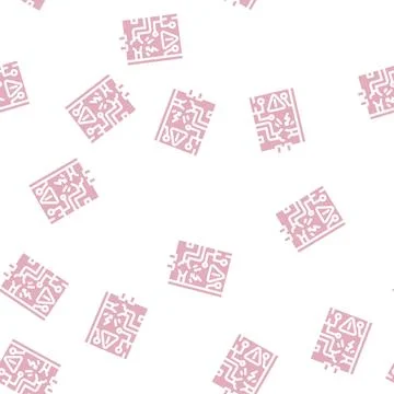 Electrical networks repair glyph vector seamless pattern 스톡 일러스트
