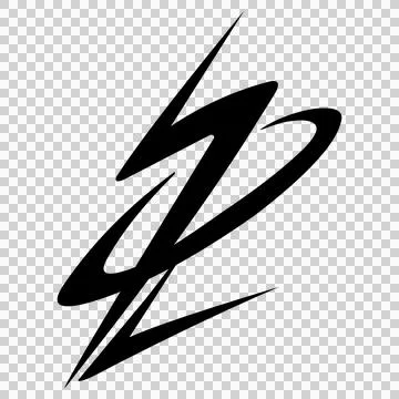 Electrical or lightning symbol design, suitable for logos, icons and others Illustrazione stock