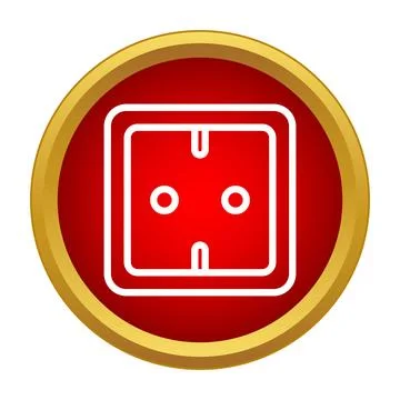 Electrical outlet socket icon providing power energy Illustrazione stock
