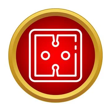 Electrical outlet socket icon providing power connection Illustrazione stock