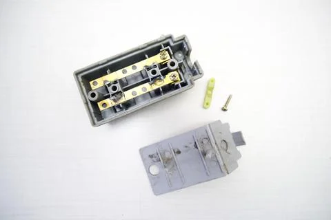Electrical outlet for two electrical plugs Foto stock