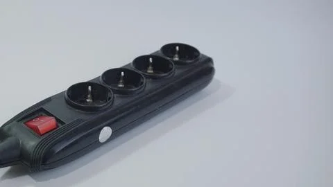 Electrical Outlet on the white background Stock Photos