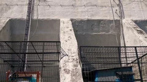 Electrical panel booths powered 5G and 4G antennas, telecommunication equipment Stock Footage 318672033