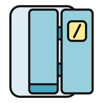 Electrical panel box managing home energy power supply Stock Illustration