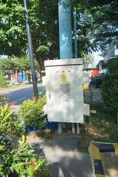 Electrical panel box Stock Photos