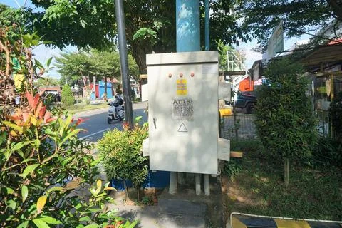 Electrical panel box Stock Photos