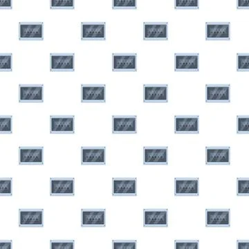 Electrical panel circuit breaker box seamless pattern Illustrazione stock