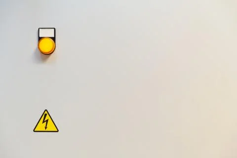 Electrical panel with multi-colored indicators Fotos de archivo