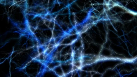 Electrical Plasma Arcs Zoom (Loop) Stock Footage 94991737
