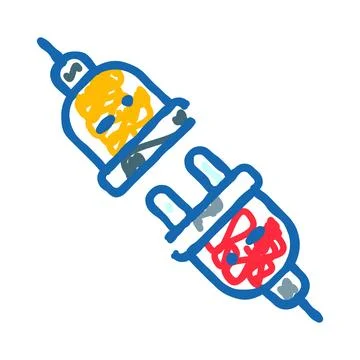 Electrical plug and socket connecting receiving power illustration Ilustração Stock