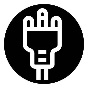 Electrical plug connecting power delivering energy concept Stock Illustration