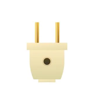 Electrical plug. Electrical appliances for home network. Spare parts for work Stock Illustration