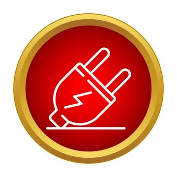 Electrical plug icon representing power connection and energy イラスト素材