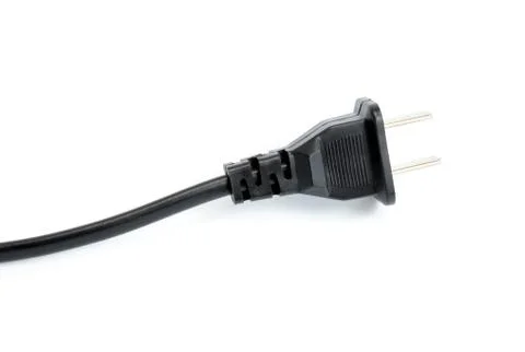 Electrical plug isolated on white background Stock Photos