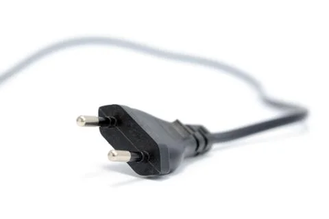 Electrical plug isolated on white background Stock Photos