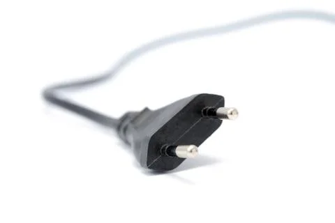 Electrical plug isolated on white background Stock Photos