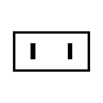 Electrical plug Logo Template vector icon illustration design Illustrazione stock