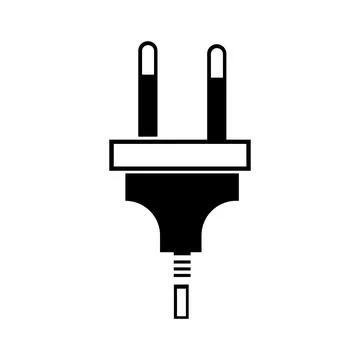 Electrical plug Logo Template vector icon illustration design Stockillustratie