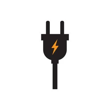 Electrical plug Logo Template vector icon illustration design 스톡 일러스트