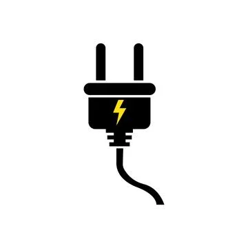 Electrical plug Logo Template vector icon illustration design イラスト素材