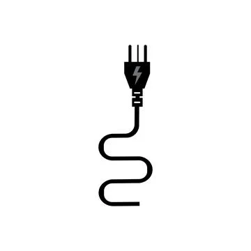 Electrical plug Logo Template vector icon illustration design Stockillustratie
