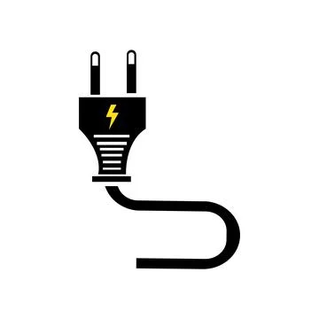 Electrical plug Logo Template vector icon illustration design Stock Illustration