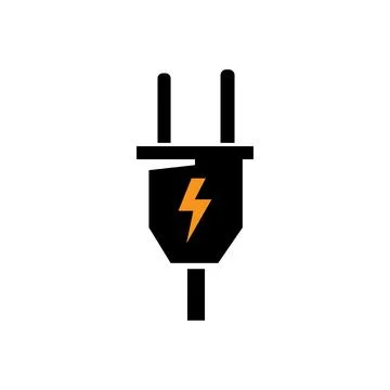 Electrical plug Logo Template vector icon illustration design 스톡 일러스트