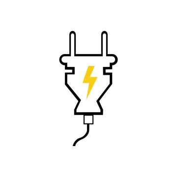 Electrical plug Logo Template vector icon illustration design Stock Illustration