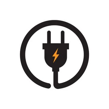 Electrical plug Logo Template vector icon illustration design Stock Illustration