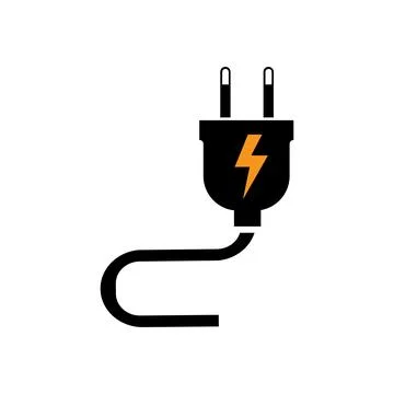 Electrical plug Logo Template vector icon illustration design Stock Illustration