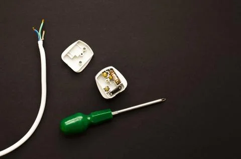 Electrical plug open up Stock Photos