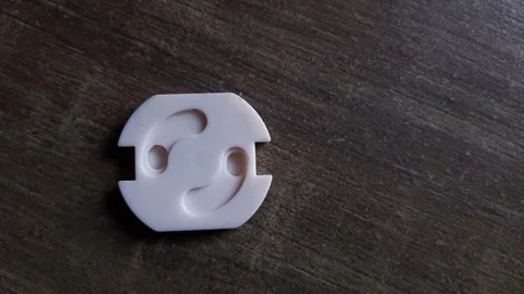 Electrical plug socket safety cover Stock Footage 285911495