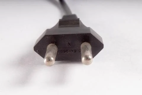 Electrical plug with white background Stock Photos