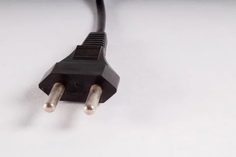 Electrical plug with white background Stock Photos