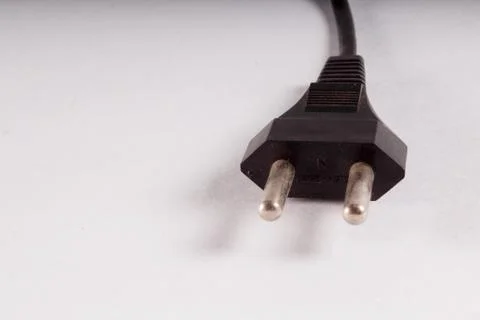 Electrical plug with white background Stock Photos