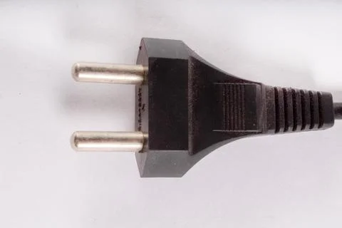 Electrical plug with white background Stock Photos