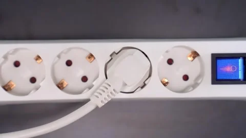 Electrical Plug White Stock Footage 273511778