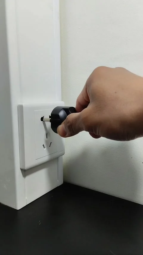 Electrical plugs and sockets Stock Footage 290856783