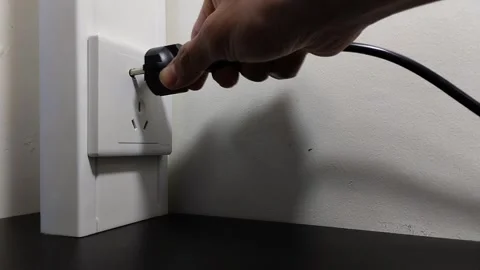 Electrical plugs and sockets Stock Footage 290856809