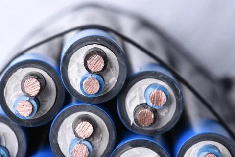 Electrical power cable Stock Photos