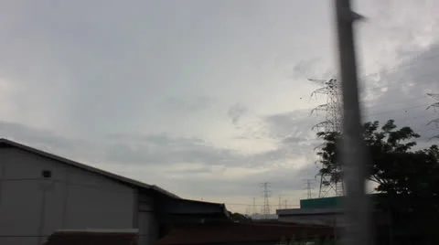 Electrical power cables Stock Footage 24866636