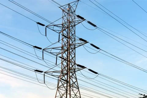 Electrical Power Cables Stock Photos