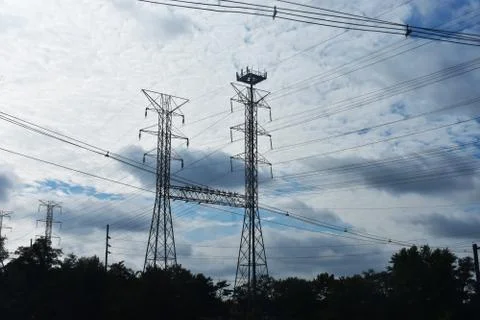 Electrical Power Cables Stock Photos