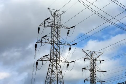 Electrical Power Cables Stock Photos
