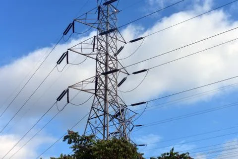 Electrical Power Cables Stock Photos