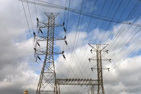 Electrical Power Cables Stock Photos